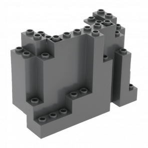 Скеля Lego Rectangular Панель 4 x 10 x 6 6082 60052 4279446 Dark Bluish Grey Б/У - Retromagaz