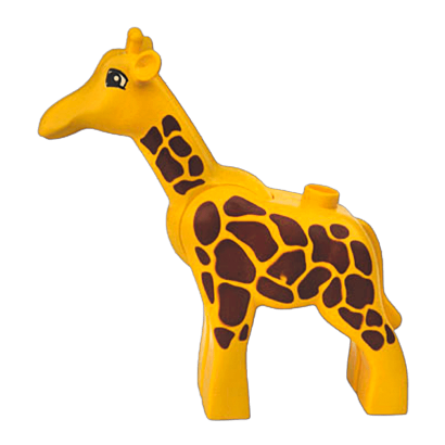 Фігурка Lego Animals Giraffe Adult Small Eyes Squared Pattern Duplo 2259c01pb02 1 4283073 Б/У - Retromagaz