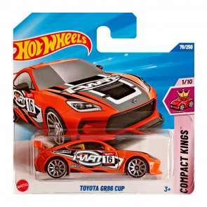 Машинка Базова Hot Wheels Toyota GR86 Cup Compact Kings 1:64 HYX23 Orange Машинка Базова Hot Wheels Toyota GR86 Cup Compact Kings 1:64 HYX23 Orange - Retromagaz