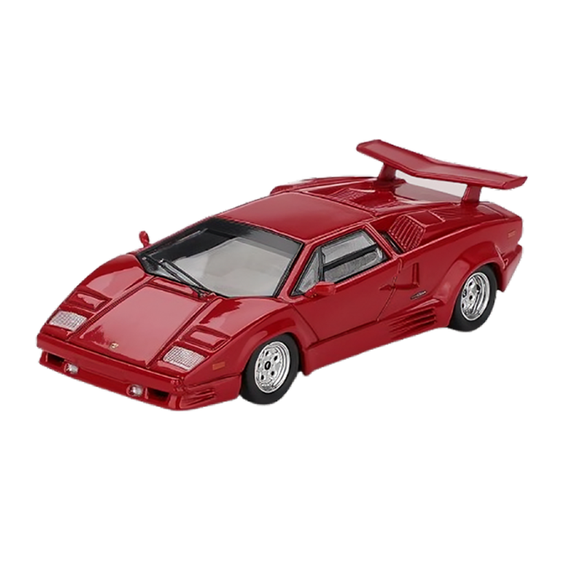 Машинка Premium MINI GT Lamborghini Countach 25th Anniversary 1:64 MGT01192 Red - Retromagaz