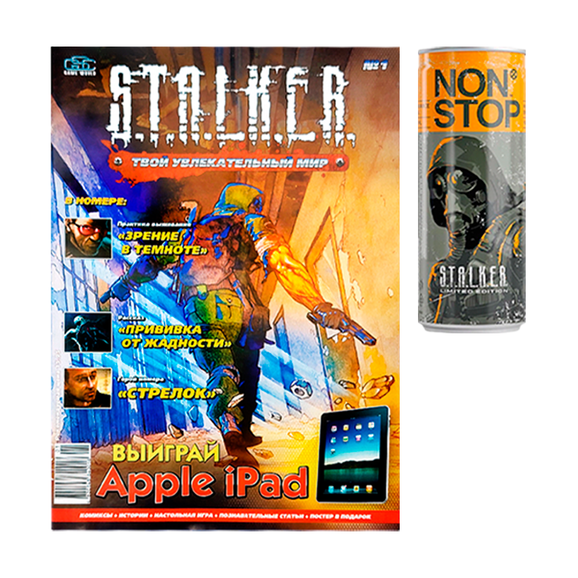 Набор 100 Рентген (Комикс S.T.A.L.K.E.R. №1 + Напиток Энергетический Non Stop Stalker 250ml) - Retromagaz