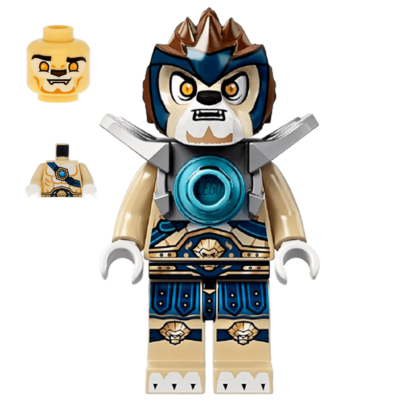Фигурка Lego Lion Tribe Lennox Flat Silver Armor Legends of Chima loc006 1 Б/У - Retromagaz