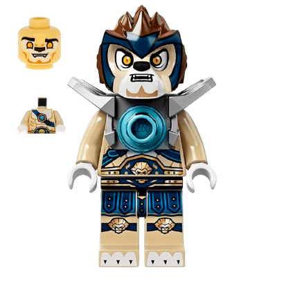 Фигурка Lego Lion Tribe Lennox Flat Silver Armor Legends of Chima loc006 1 Б/У - Retromagaz
