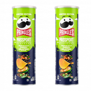 Набір Чипси 2шт Pringles Passport Flavours Mexican Style Cheesy Jalapeno 165g - Retromagaz