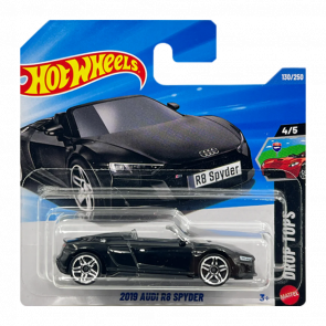 Машинка Базовая Hot Wheels 2019 Audi R8 Spyder Exotics 1:64 JJJ84 Black - Retromagaz