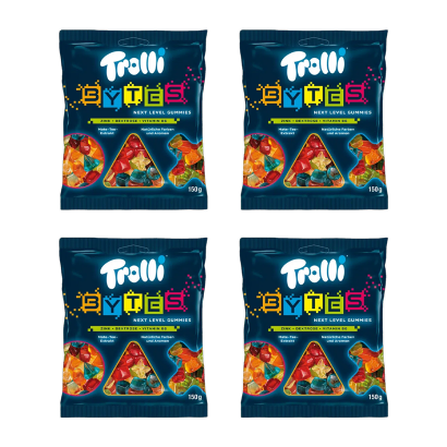 Набір Цукерки Жувальні 4шт Trolli Bytes 150g - Retromagaz
