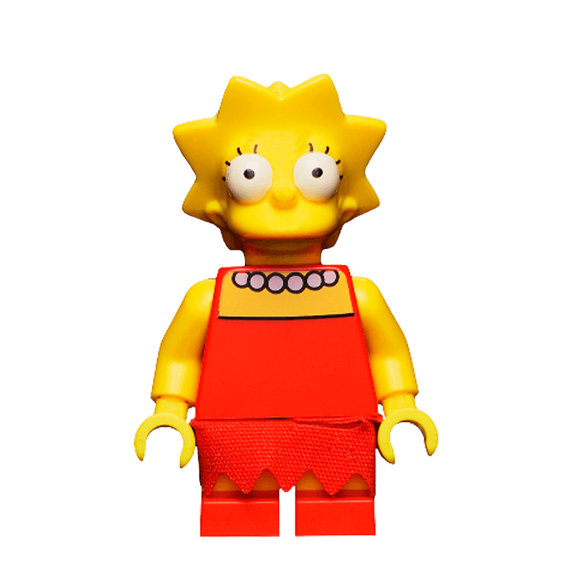 Фігурка Lego The Simpsons Lisa Simpson with Wide Open Eyes Cartoons sim010 Б/У - Retromagaz