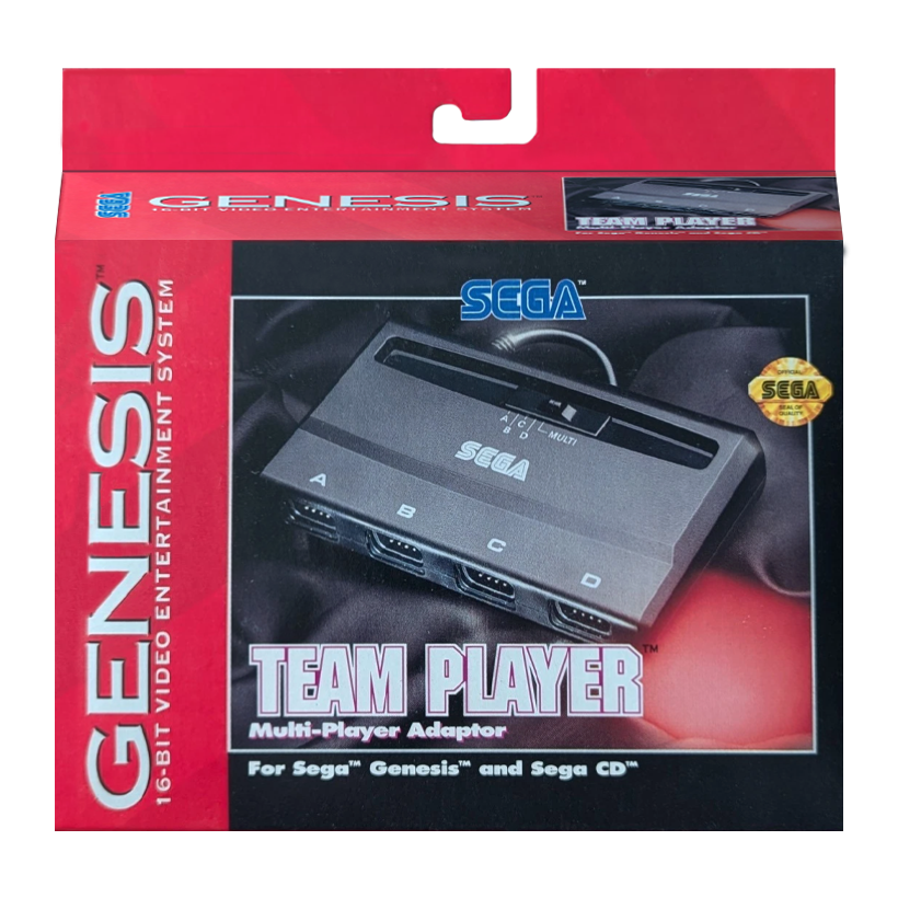 Multitap Дротовий Sega Mega Drive MK-1647 Team Player Adapter 4P Black 0.6m Новий - Retromagaz