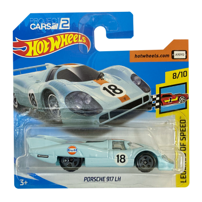 Машинка Базова Hot Wheels Porsche 917 LH Gulf Project Cars 2 Legends of Speed 1:64 FJV93 Blue - Retromagaz