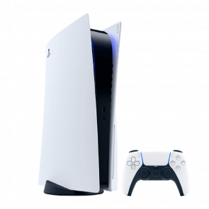 Набор Консоль Sony PlayStation 5 Blu-ray 825GB White Б/У  + Геймпад Беспроводной DualSense + Подставка Black - Retromagaz