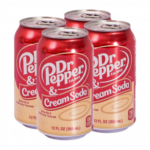 Набір Напій 4шт Dr Pepper Cream Soda 355ml