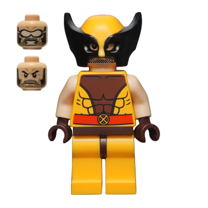 Фигурка Lego Marvel Wolverine Bright Light Orange and Black Mask Super Heroes sh0118 Б/У - Retromagaz