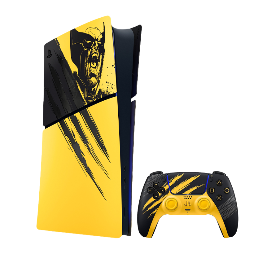 Консоль Sony PlayStation 5 Slim Digital Edition Marvel's Wolverine Limited Edition 825GB Black Yellow Новий - Retromagaz