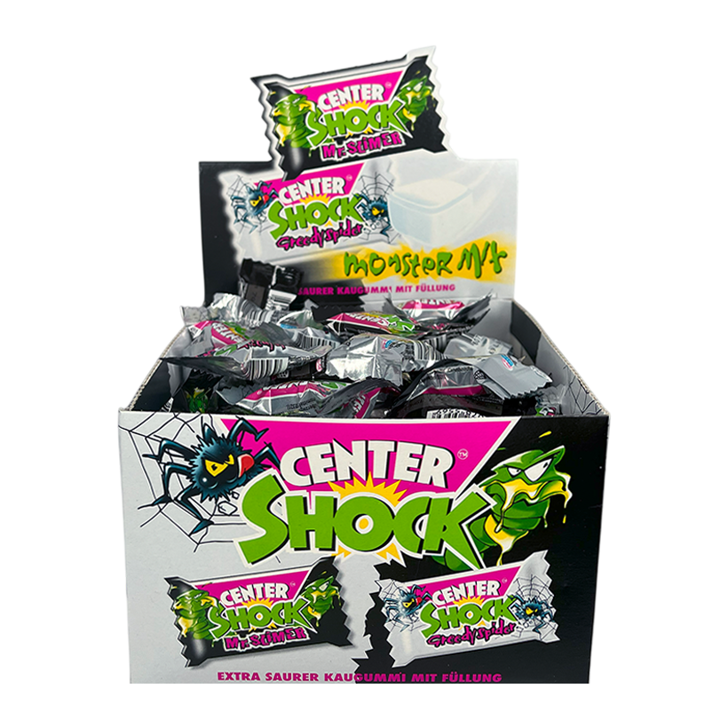 Набір Жувальна Гумка 100шт Center Shock Monster Mix 4g - Retromagaz