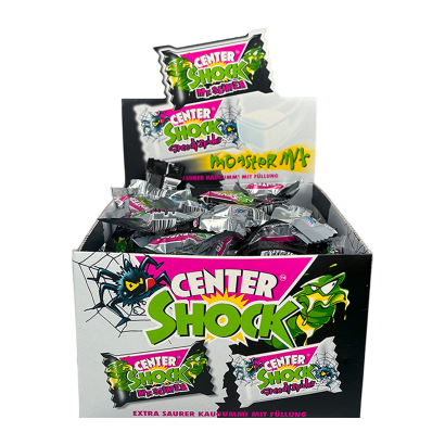 Набор Жевательная Резинка 100шт Center Shock Monster Mix 4g - Retromagaz