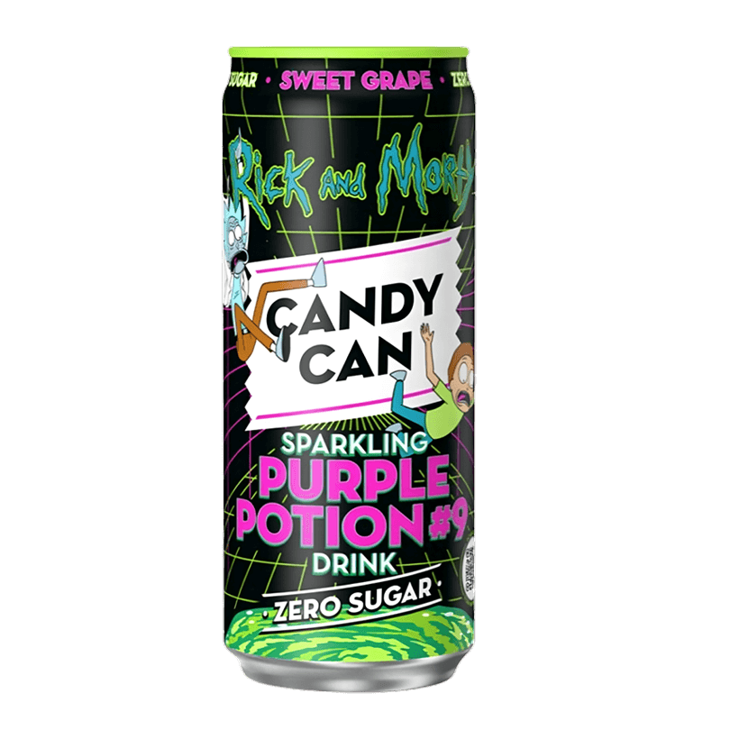 Напиток Candy Can Rick and Morty Sweet Grape Zero Sugar 330ml - Retromagaz