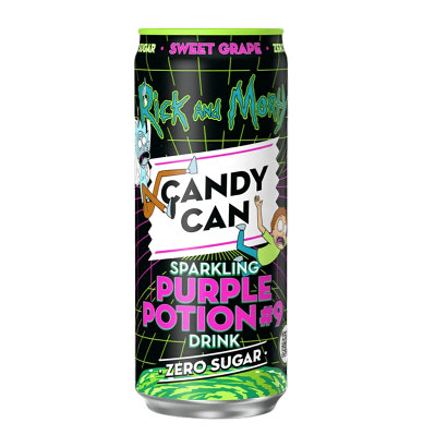 Напій Candy Can Rick and Morty Sweet Grape Zero Sugar 330ml - Retromagaz