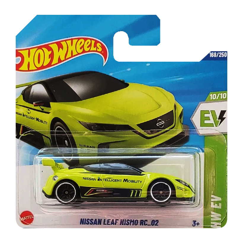 Машинка Базова Hot Wheels Nissan Leaf NISMO RC 02 Treasure Hunts EV 1:64 JBC27 Green - Retromagaz