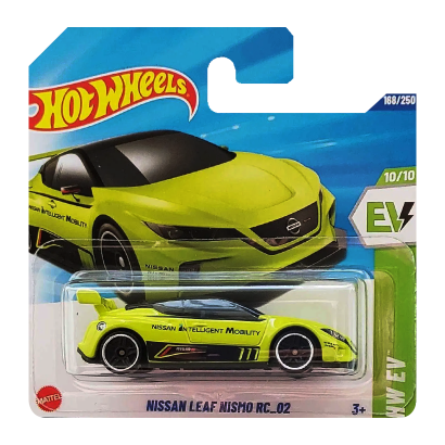 Машинка Базовая Hot Wheels Nissan Leaf NISMO RC 02 Treasure Hunts EV 1:64 JBC27 Green - Retromagaz
