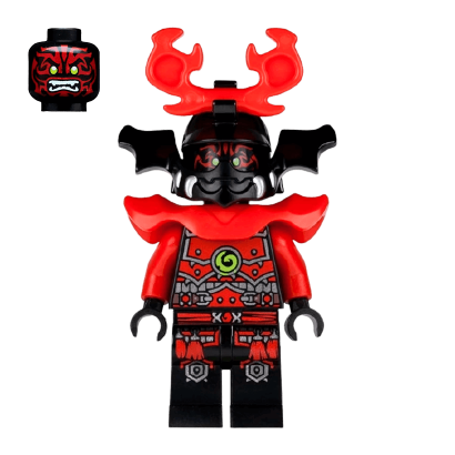 Фигурка Lego Warrior Red Face Ninjago Stone Army njo075 Б/У - Retromagaz