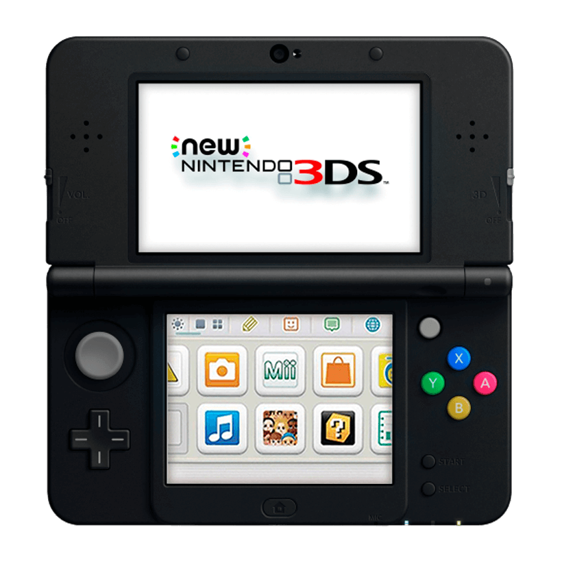 Консоль Nintendo 3DS FAT New Super Mario Black Limited Edition Модифікована 32GB Black + 10 Вбудованих Ігор Б/У - Retromagaz