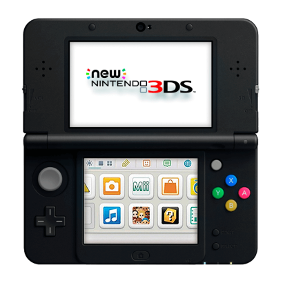 Консоль Nintendo 3DS FAT New Super Mario Black Limited Edition Модифікована 32GB Black + 10 Вбудованих Ігор Б/У - Retromagaz