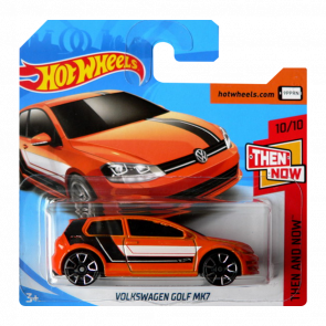 Машинка Базовая Hot Wheels Volkswagen Golf MK7 Then and Now 1:64 FJX96 Orange - Retromagaz