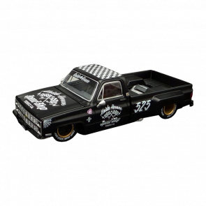 Машинка Premium Kaido House x MiNI GT Chevrolet Silverado Dually Hot Rod V1 1:64 KHMG236 Black - Retromagaz