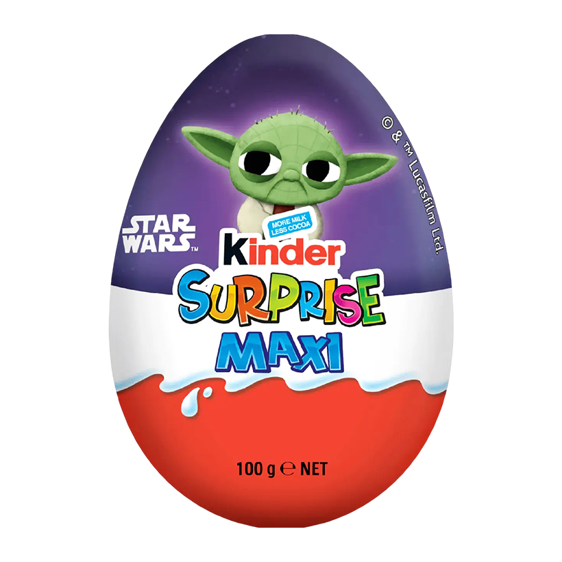 Шоколадное Яйцо Kinder Surprise MAXI Star Wars Звездные Войны 100g - Retromagaz