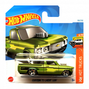 Машинка Базова Hot Wheels Custom '72 Chevy LUV Hot Trucks 1:64 HTC33 Green - Retromagaz