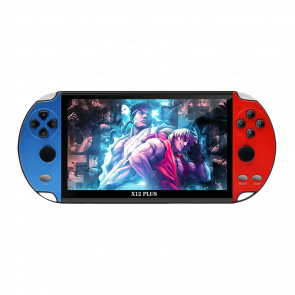 Консоль RMC PSP X12 PLUS 7" + 21000 ігор NES SNES PS1 Blue Red - Retromagaz