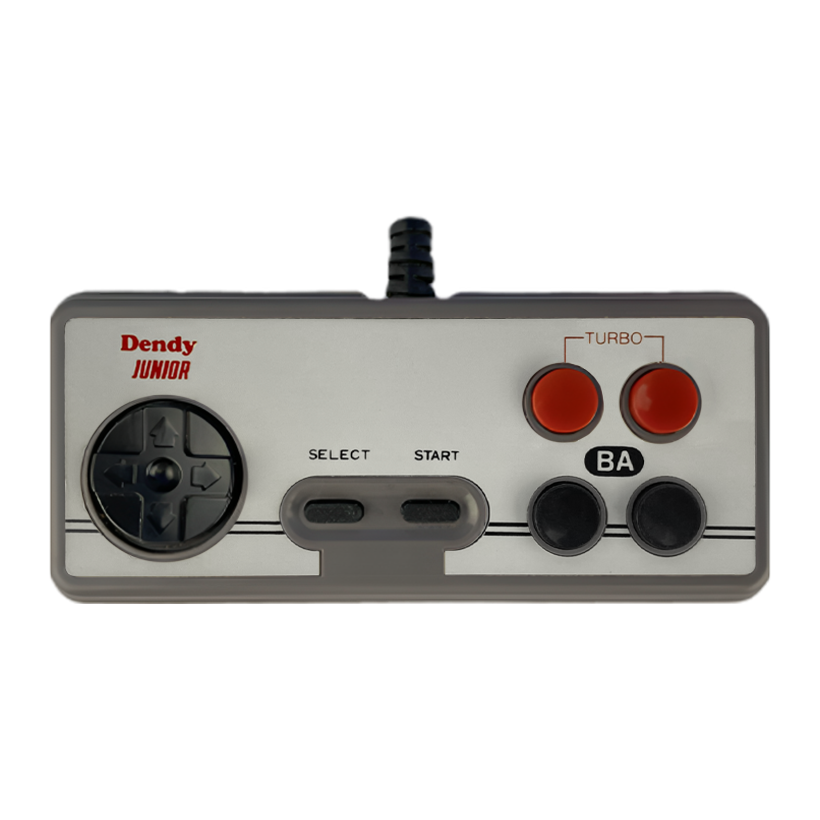 Геймпад Проводной Steepler Famicom Dendy Junior Version 2 90х Grey 1.5m Б/У - Retromagaz