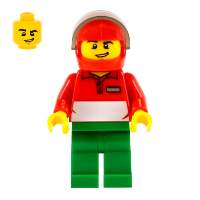 Фігурка Lego Square Pizza Delivery Man City People cty0573 Б/У - Retromagaz