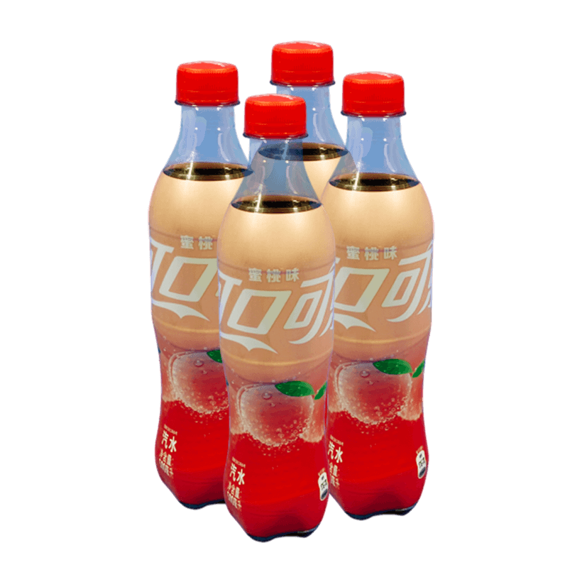 Набор Напиток 4шт Coca-Cola Азійська Peach 500ml - Retromagaz