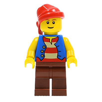 Фигурка Lego Pirate Blue Vest Adventure Pirates pi137b 1 Б/У - Retromagaz