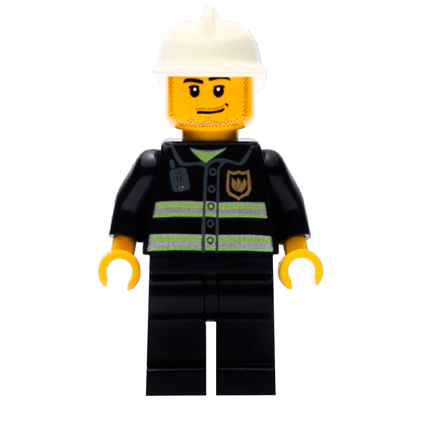 Фігурка Lego Fire 973pb0300 Reflective Stripes City cty0093 Б/У - Retromagaz