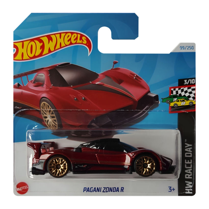 Машинка Базова Hot Wheels Pagani Zonda R Race Day 1:64 HTC78 Red - Retromagaz