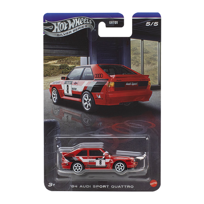 Тематическая Машинка Hot Wheels '84 Audi Sport quattro Audi Series 1:64 JKY19 Red - Retromagaz