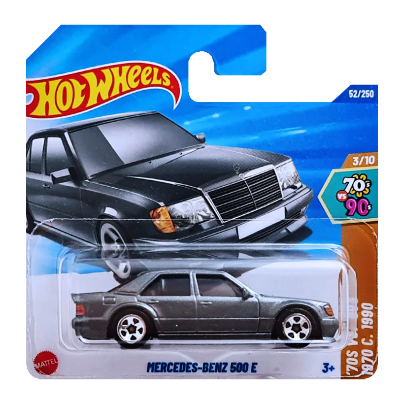 Машинка Базовая Hot Wheels Mercedes-Benz 500 E '70s vs. '90s 1:64 JBB60 Silver - Retromagaz