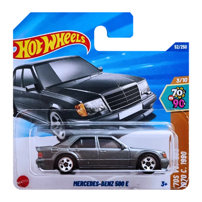 Машинка Базова Hot Wheels Mercedes-Benz 500 E '70s vs. '90s 1:64 JBB60 Silver - Retromagaz