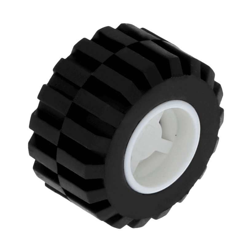 Колесо 20шт Lego Збірне 11mm D. x 12mm 6014bc01 4170457 6015 601526 White Б/У - Retromagaz