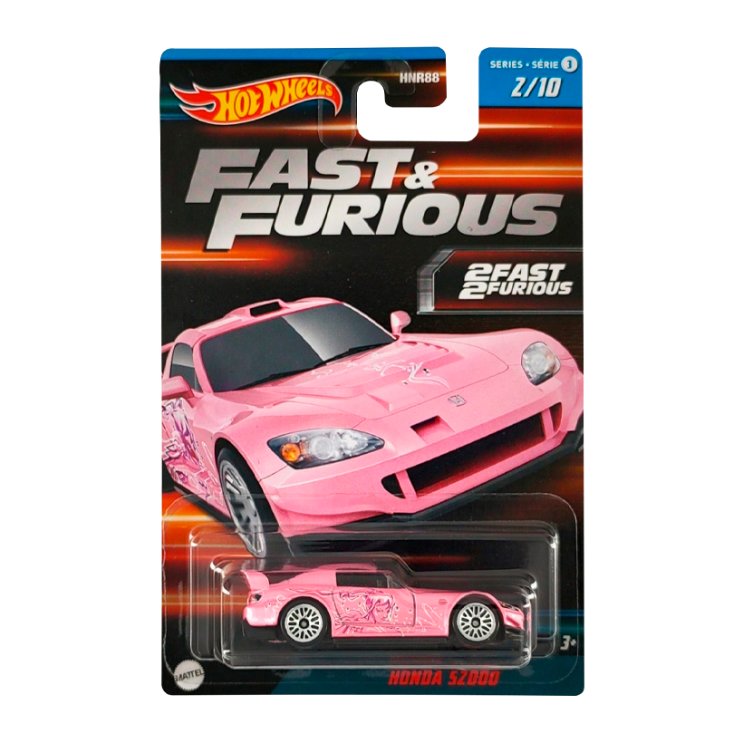 Тематическая Машинка Hot Wheels Honda S2000 Fast & Furious 1:64 HNR88/HNT12 Pink - Retromagaz