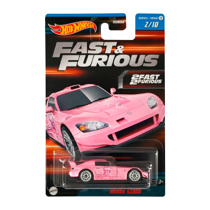 Тематическая Машинка Hot Wheels Honda S2000 Fast & Furious 1:64 HNR88/HNT12 Pink - Retromagaz