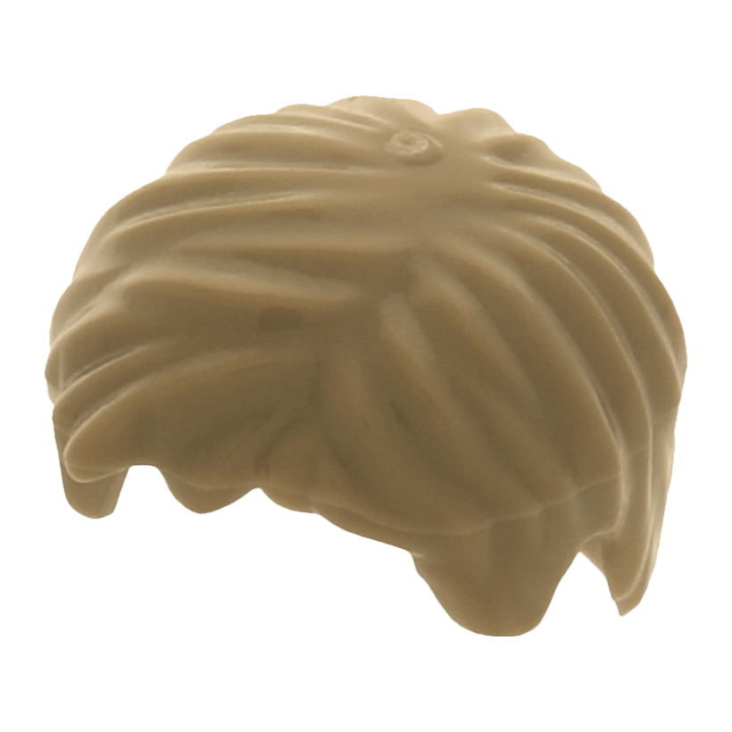 На Голову 2шт Lego Інше Hair Short Tousled with Side Part Інше 62810 88425 4622483 6227107 Dark Tan Б/У - Retromagaz