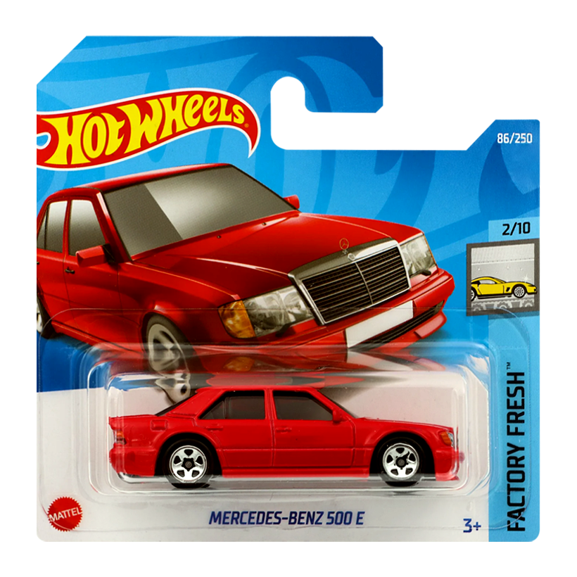 Машинка Базова Hot Wheels Mercedes-Benz 500 E Factory Fresh 1:64 HCT95 Red - Retromagaz