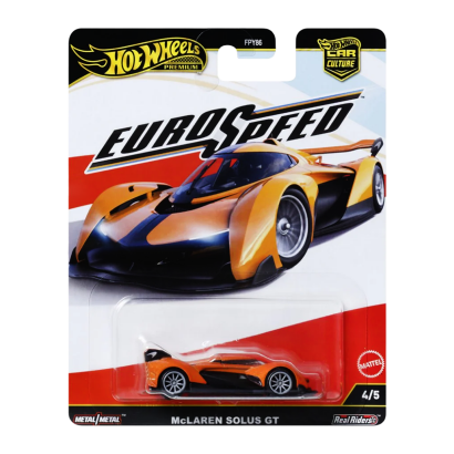 Машинка Premium Hot Wheels McLaren Solus GT EuroSpeed 1:64 JBK78 Orange - Retromagaz