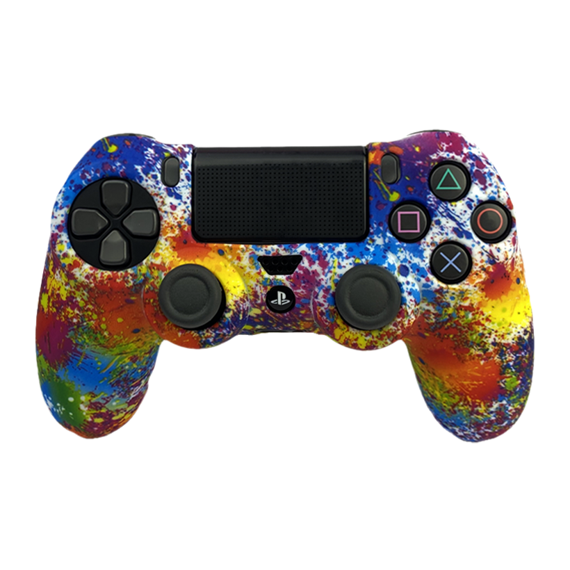 Чохол Силіконовий RMC PlayStation 4 Pop-Art Red Blue Новий - Retromagaz