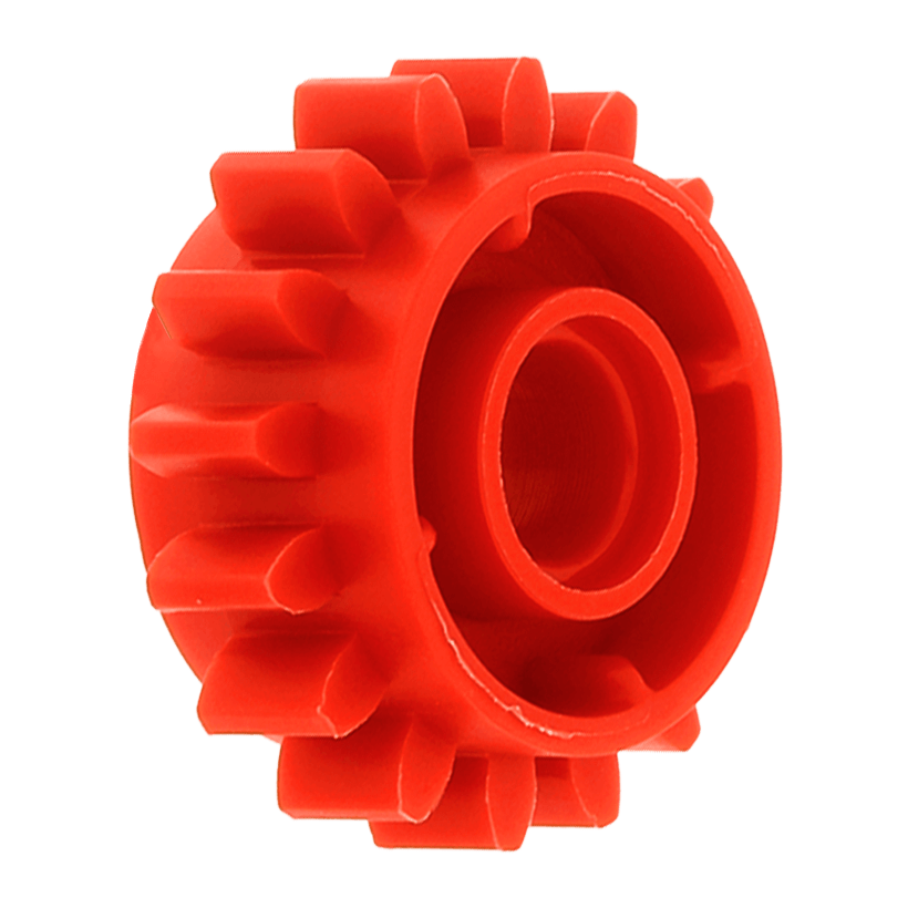 Technic 4шт Lego Шестерня 16 Tooth Clutch on Both Sides 18946 6100930 Red Б/У - Retromagaz