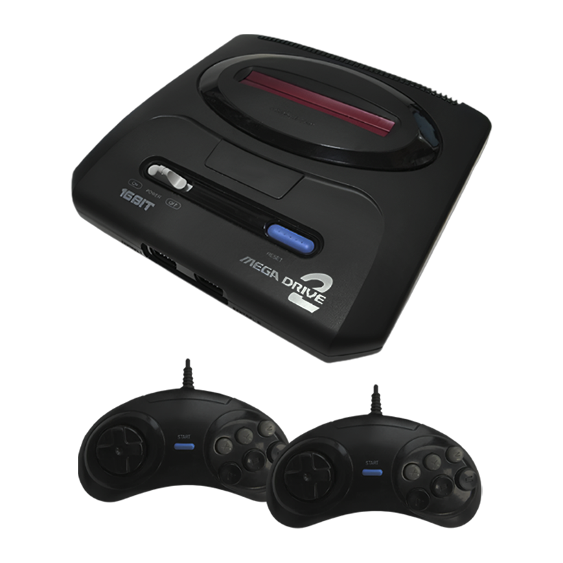 Консоль RMC Sega Mega Drive 2 16 Bit Black - Retromagaz