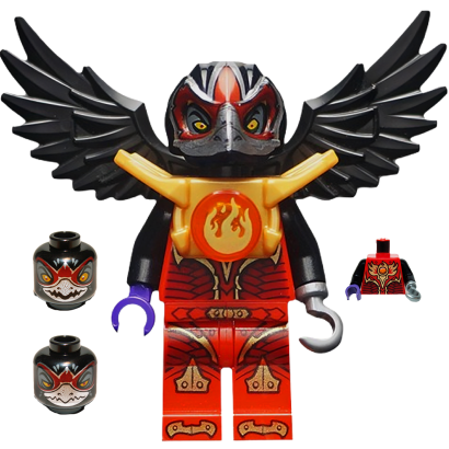 Фігурка Lego Raven Tribe Razar Fire Chi Legends of Chima loc090 Б/У - Retromagaz